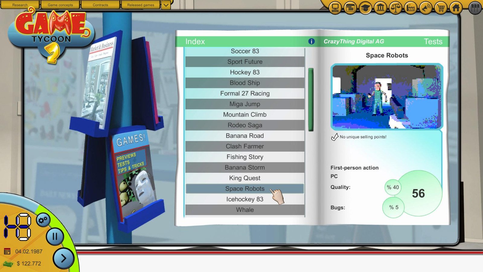 Portada de Game Tycoon 2