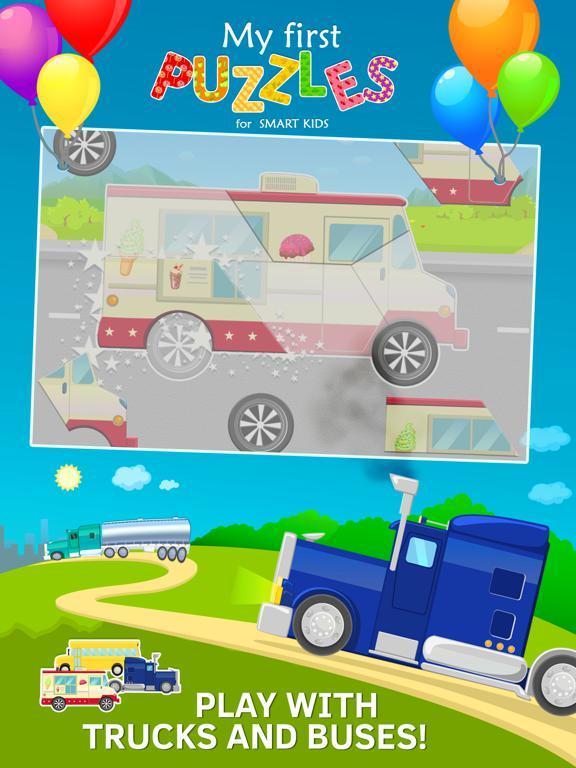 Portada de Trucks and Car Jigsaw Puzzles for Toddlers Free