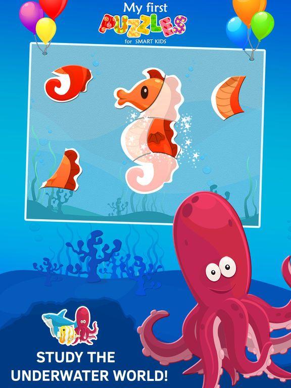 Portada de Animated Fish Jigsaw Puzzles for Kids and Toddlers