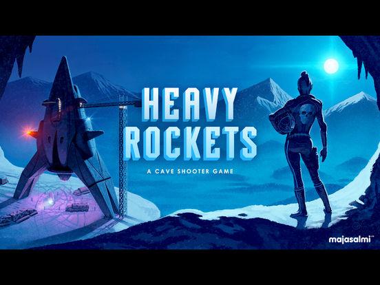 Portada de Heavy Rockets - cave shooter game