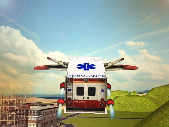 Portada de Flying Ambulance 3d Simulator 2016