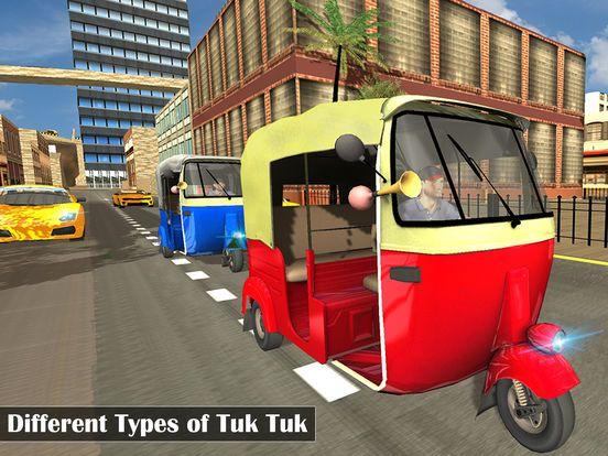 Portada de Futuristic Flying Tuk Tuk Simulator - Auto Rickshaw Driving