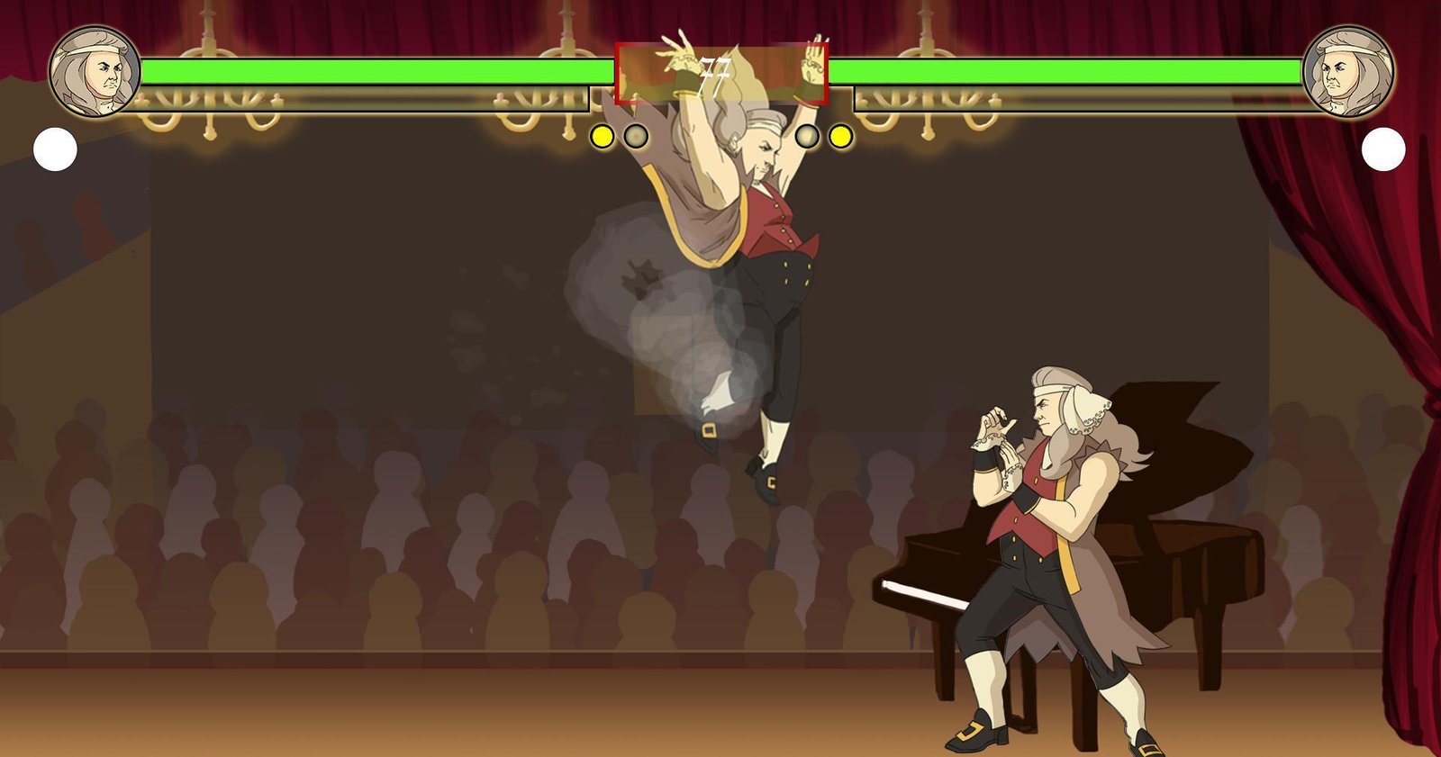 Portada de Super Fugue Fighter B♭ Major Edition: Bach's Baroque Brawl