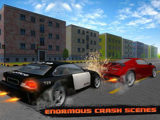 Portada de Crazy Police Pursuit Highway Race - Cops Vehicles Driving Simulator and Criminals Escape Silent Mission