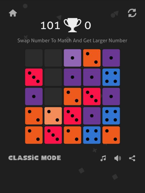 Portada de Merge Dice: Match 3 Puzzle Simple Fun Colorful