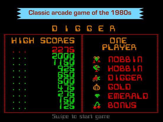 Portada de Digger - Classic retro arcade game