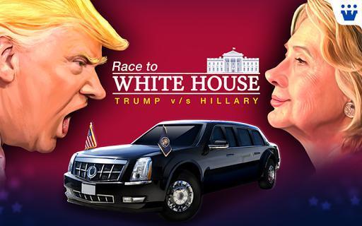 Portada de Race to White House - 2020 - Trump vs Hillary