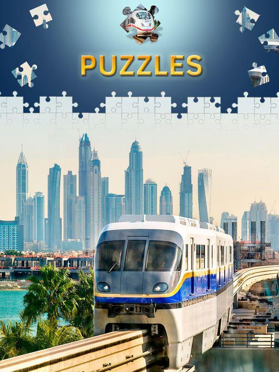 Portada de Train Jigsaw Puzzle Games Free