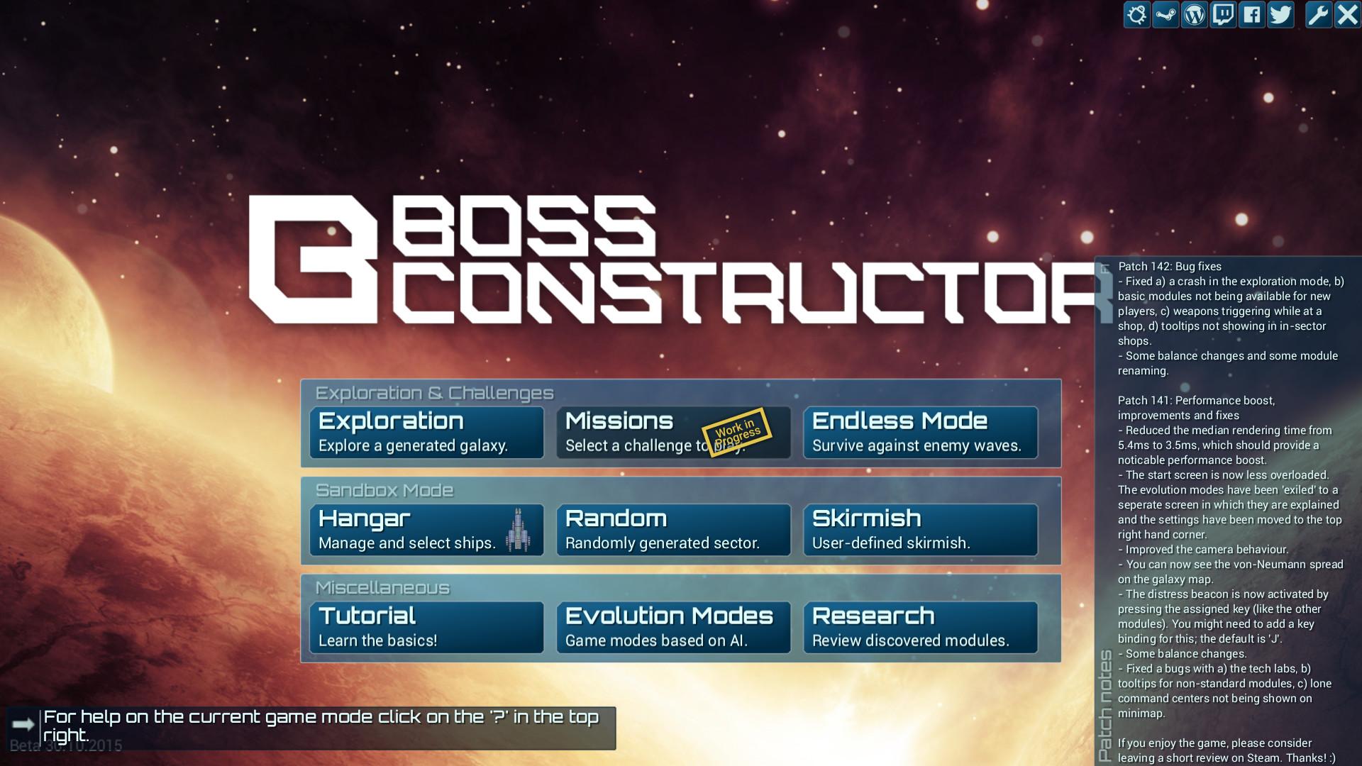 Portada de BossConstructor