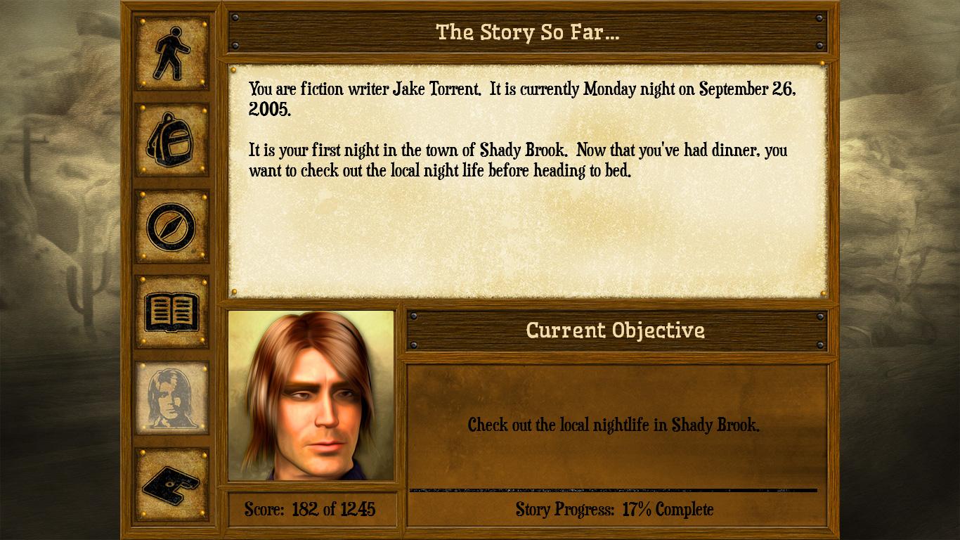 Portada de Shady Brook - A Dark Mystery Text Adventure