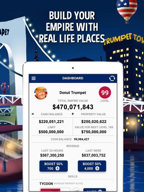 Portada de Donut Trumpet Business Tycoon