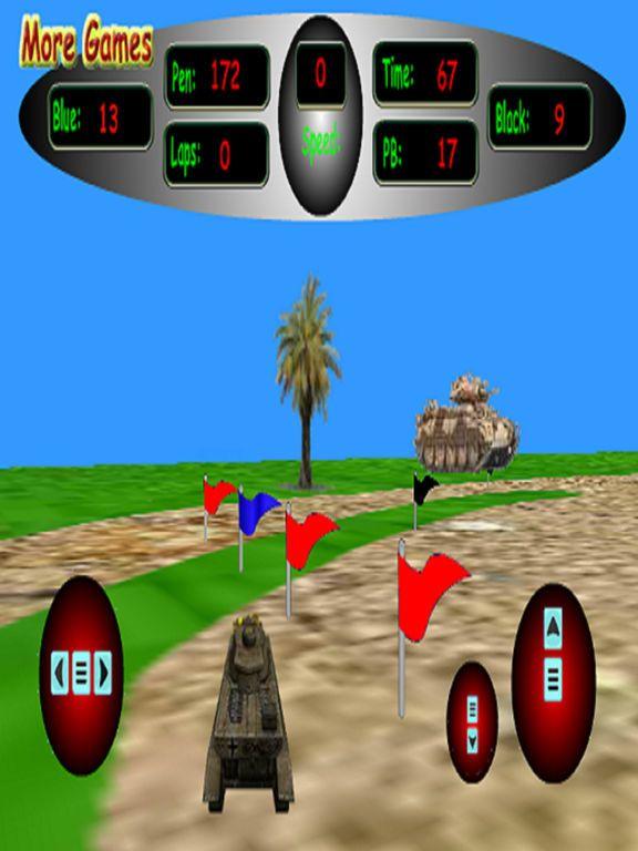 Portada de 3D Tank Racing - Race Around Track