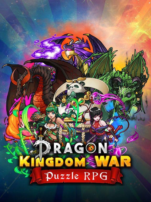 Portada de Dragons Kingdom War: Puzzle & Card RPG Game