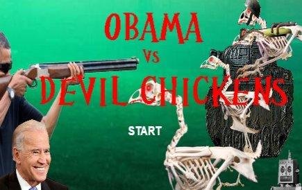 Portada de Obama Vs Devil Chickens