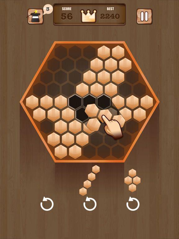 Portada de Wooden 100 Block - Hexa Puzzle