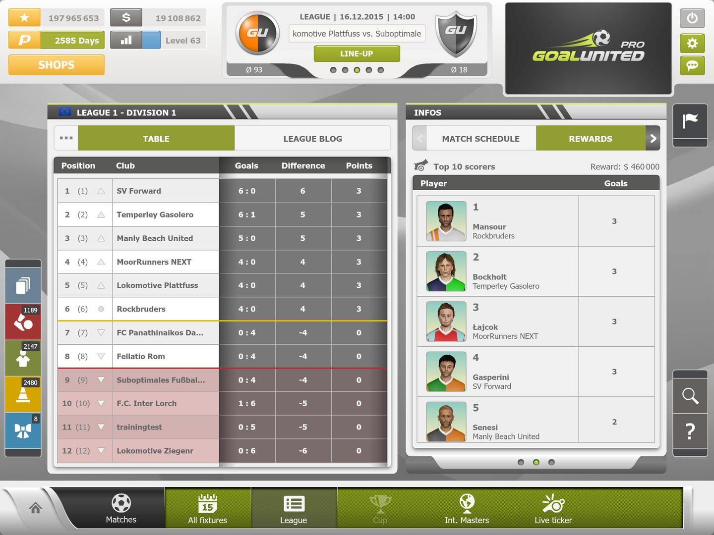 Portada de goalunited PRO – football manager for experts