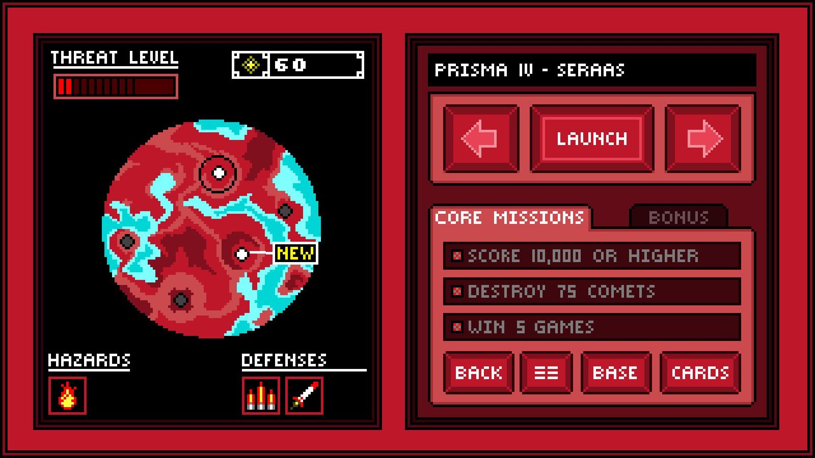 Portada de Missile Cards