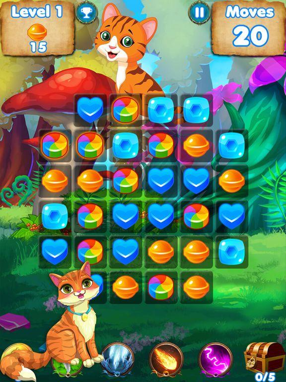Portada de Kitty Crush - puzzle games with cats and candy