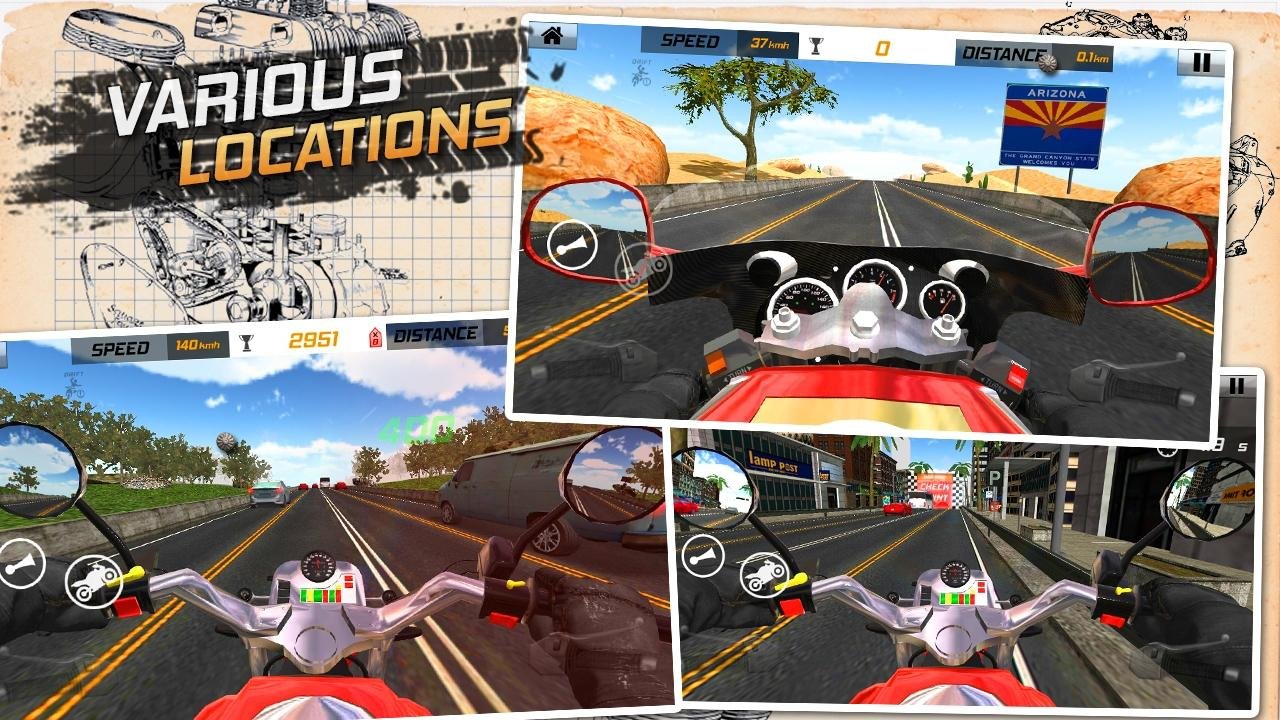 Portada de Traffic Rider: Highway Race