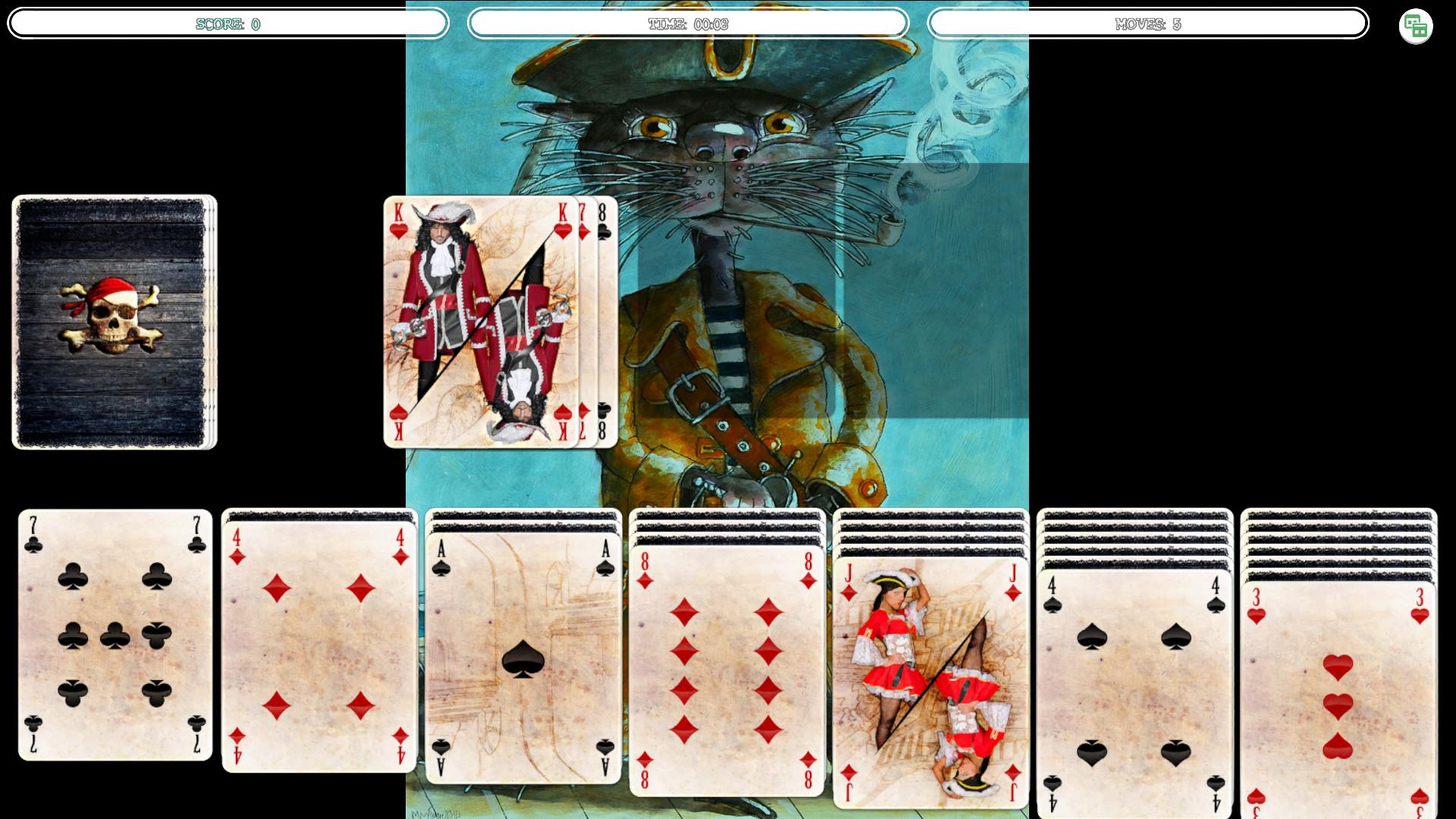Portada de Solitaire - Cat Pirate Portrait