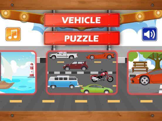 Portada de Peg Puzzle - Vehicles