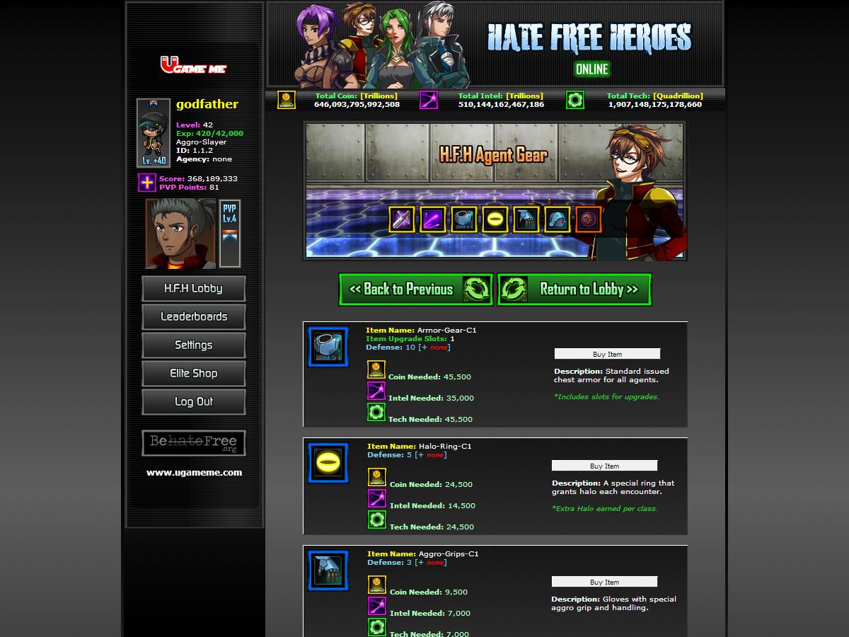 Portada de Hate Free Heroes Online