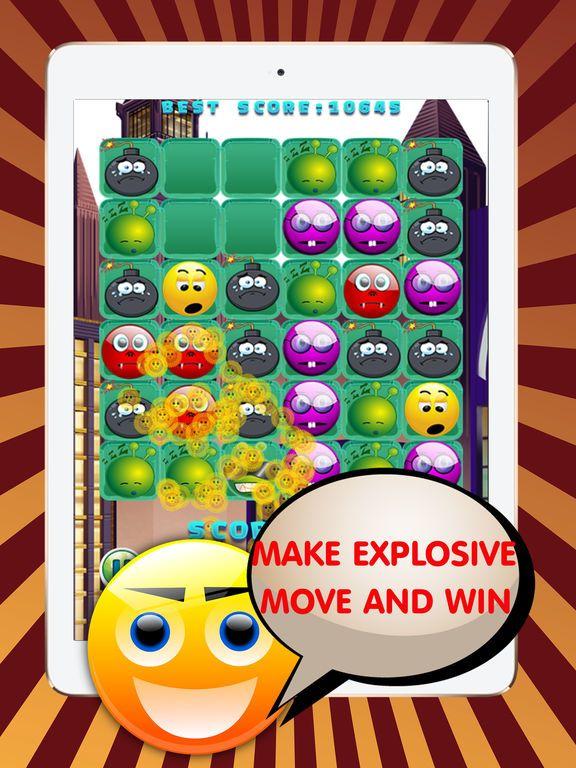 Portada de Emoji Blitz Connect Match 3: Emoticon Line Puzzle