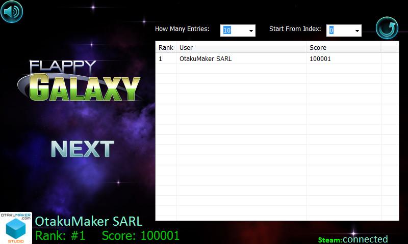 Portada de Flappy Galaxy
