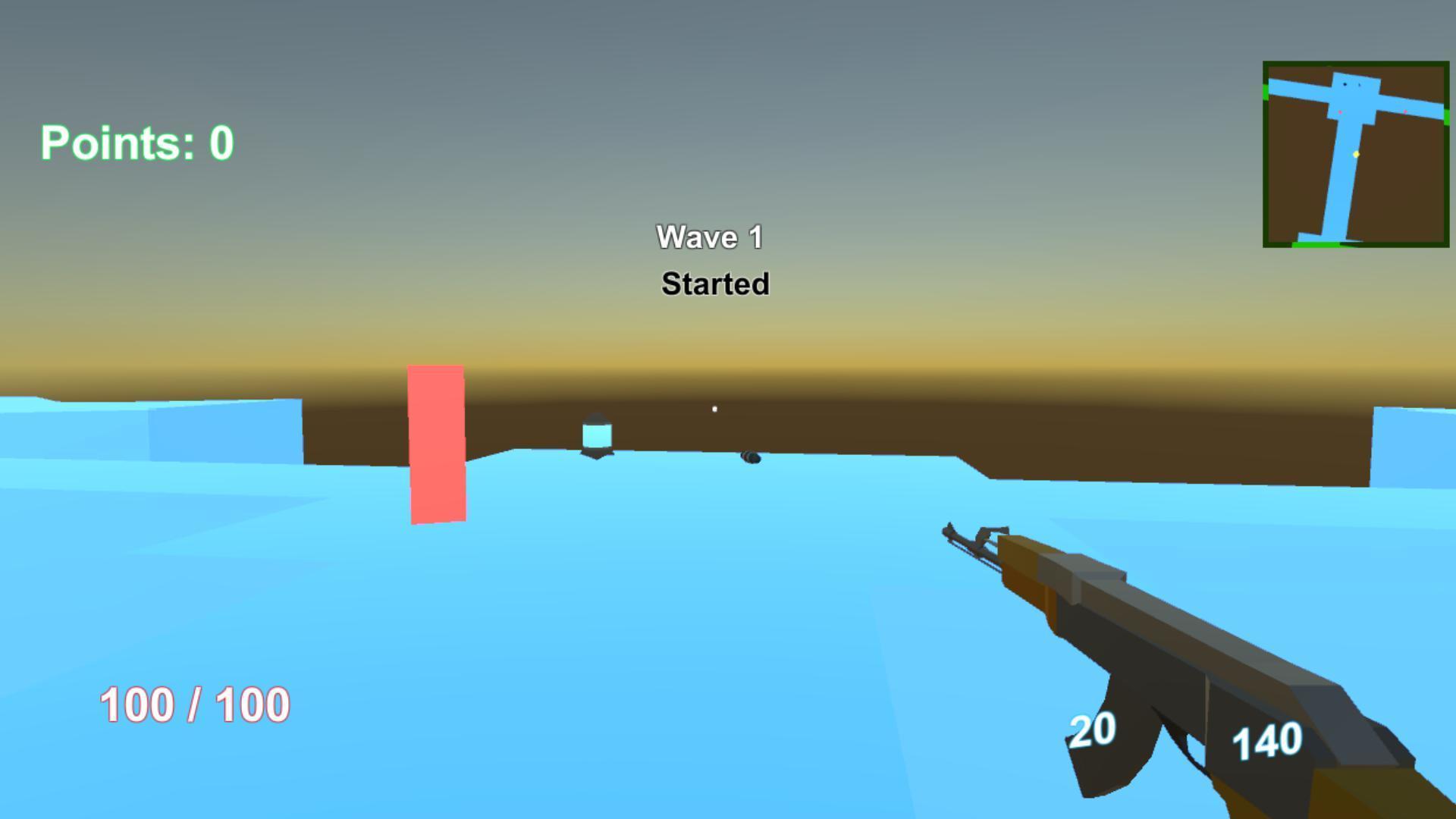 Portada de Zomblocks - Low poly fps test