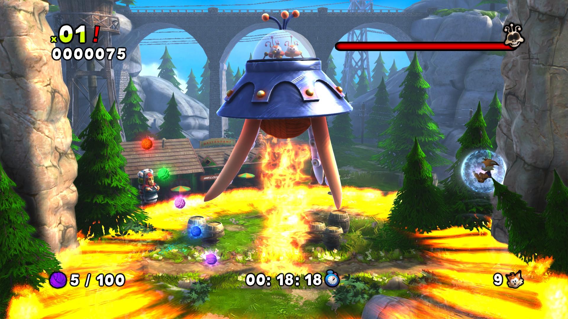 Portada de Bubsy: The Woolies Strike Back