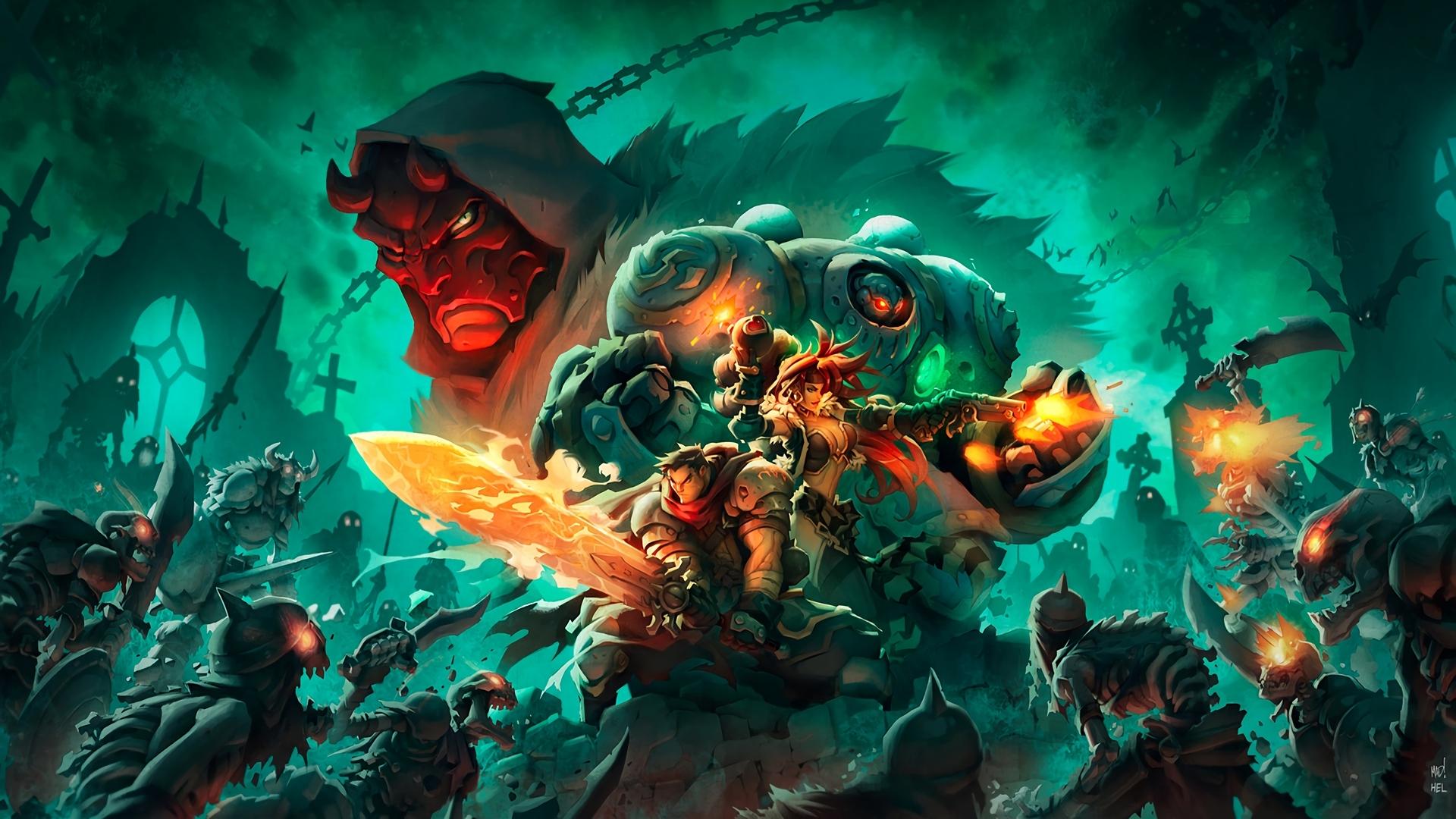 Portada de Battle Chasers: Nightwar