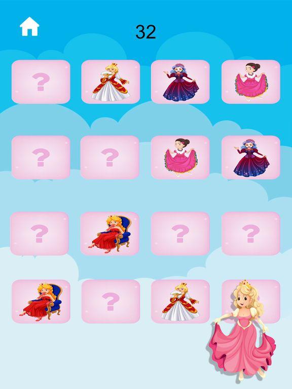 Portada de Memory princesses Memo game