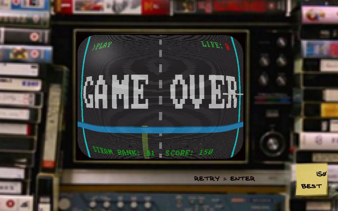 Portada de FIRST STEAM GAME VHS - COLOR RETRO RACER: MILES CHALLENGE