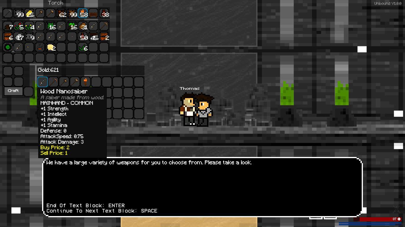 Portada de Unbound (itch)