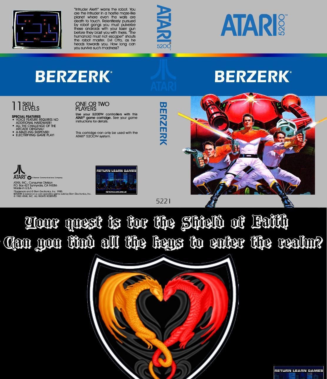 Portada de Atari 40th competition game 2. Berzerk Reqieum