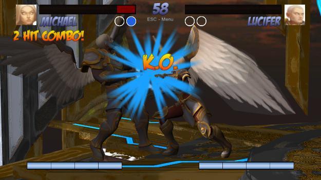 Portada de War in Heaven Fighting Game