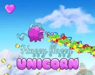 Portada de Happy Flappy Unicorn