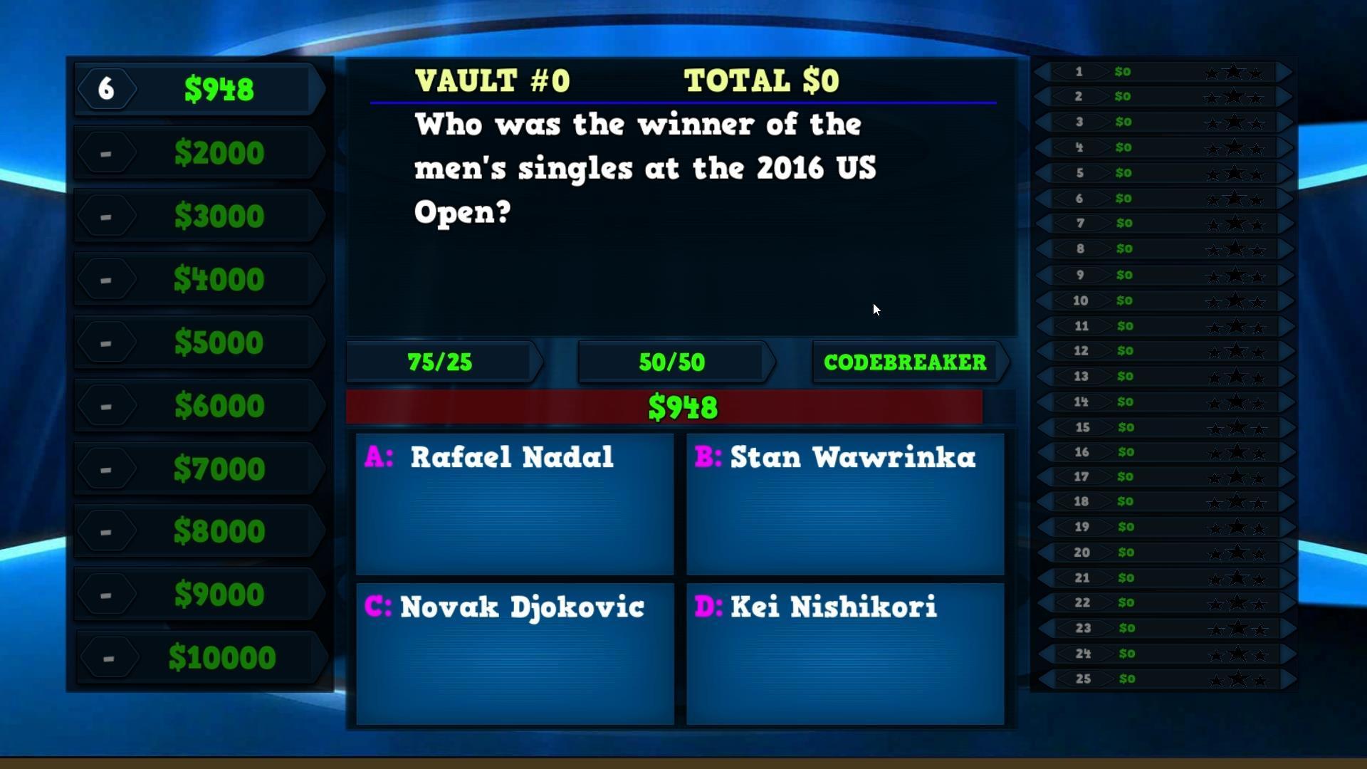 Portada de Trivia Vault: Tennis Trivia