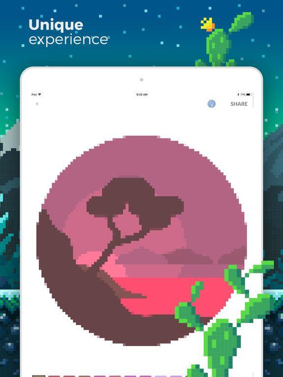 Portada de Nature Pixel Art Coloring Book