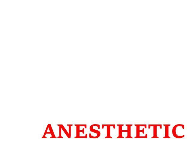 Portada de Anesthetic