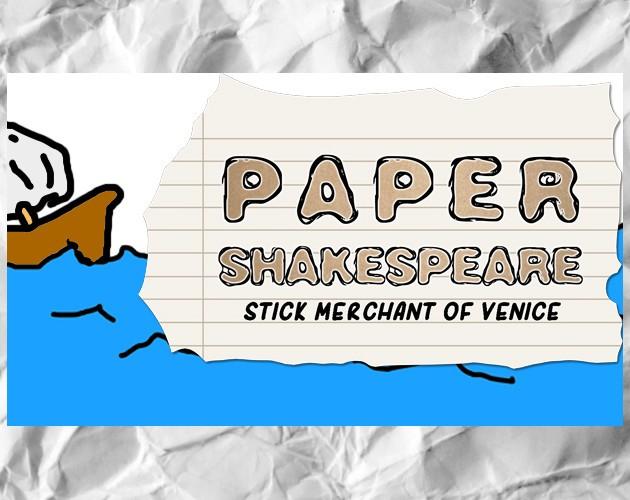 Portada de Paper Shakespeare: Stick Merchant of Venice