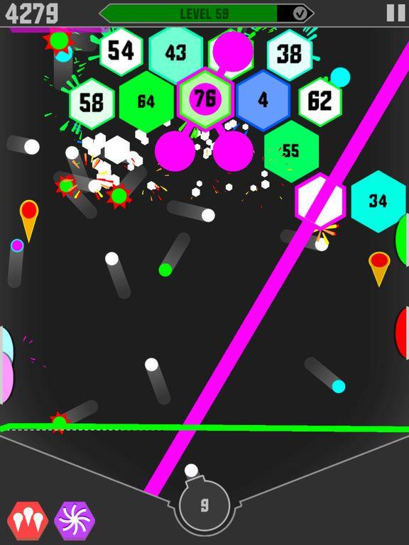Portada de HEXEZ- Hexagon Breaker Game