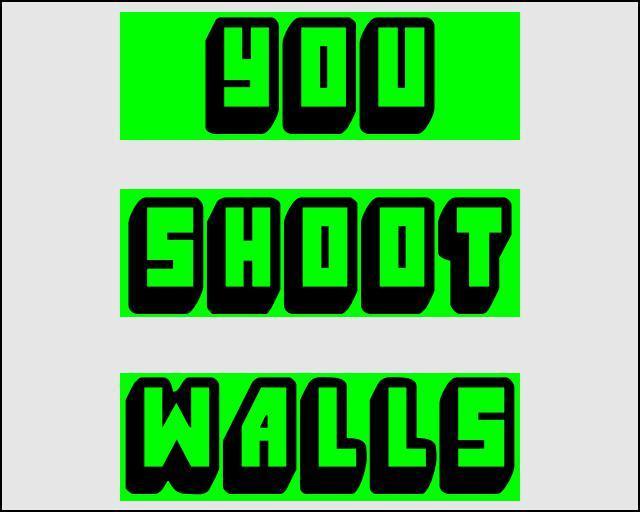 Portada de You Shoot Walls