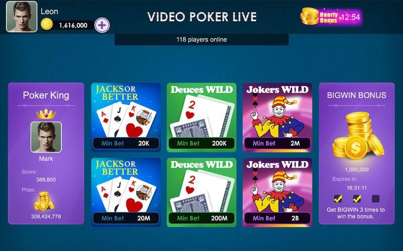 Portada de Video Poker Live
