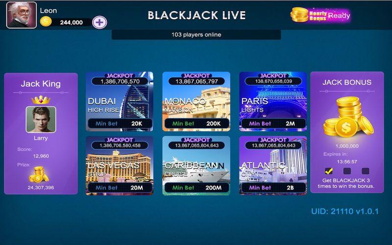 Portada de Blackjack Live