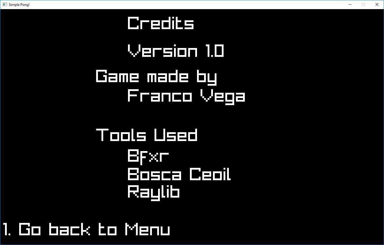 Portada de Simple! Pong [Raylib]