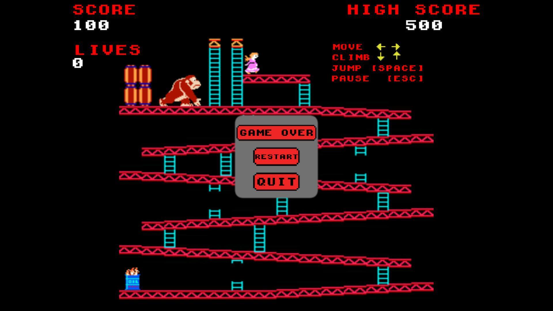 Portada de Donkey Kong (itch)