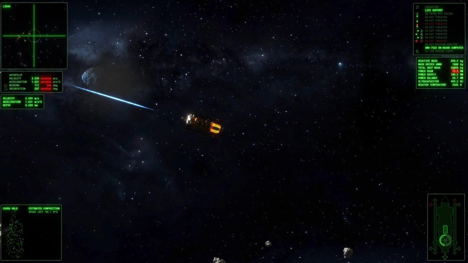 Portada de ΔV: Rings of Saturn