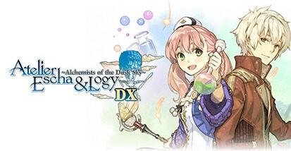 Portada de Atelier Escha & Logy: Alchemists of the Dusk Sky DX