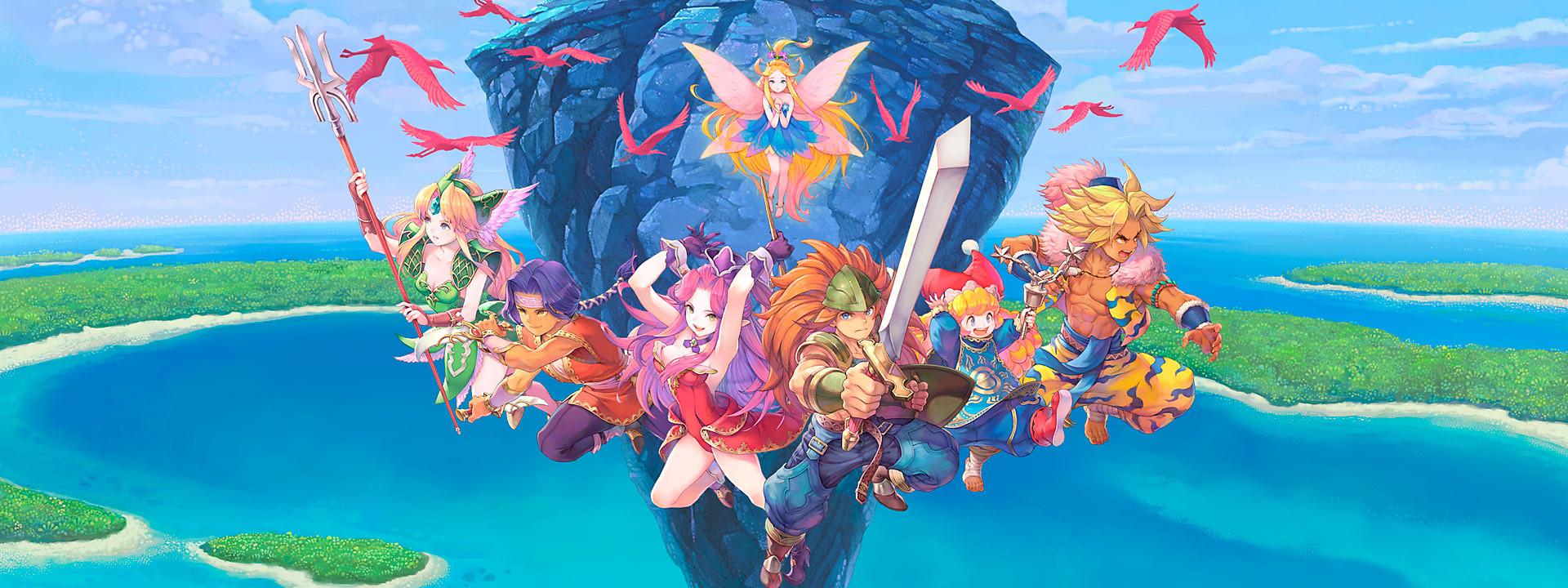 Portada de Trials of Mana Remastered